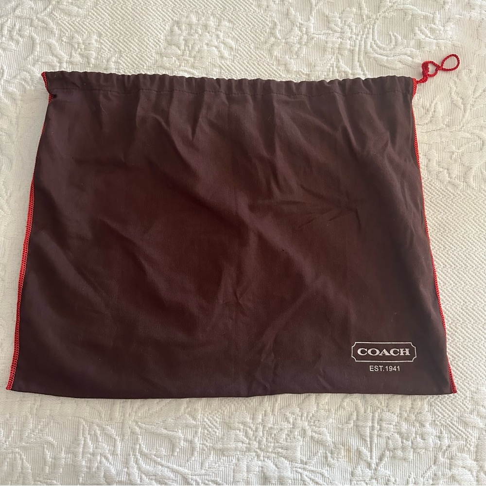 Coach Dark Brown Flannel Dust Bag